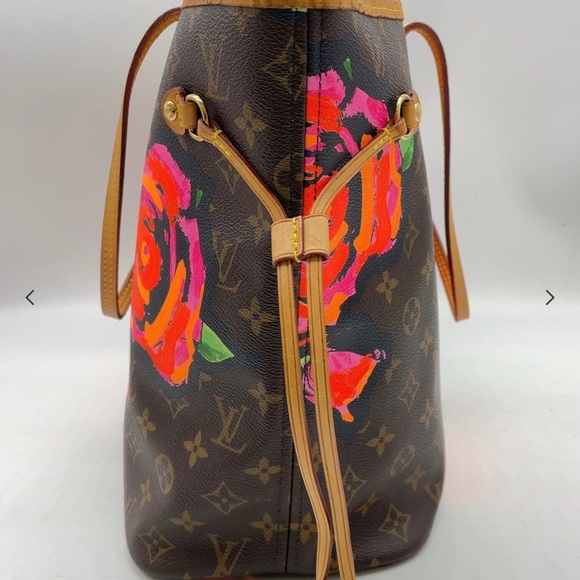 Auth Louis Vuitton Monogram Rose Neverfull MM M48613 Tote Bag NS060933 - Picture 4 of 16